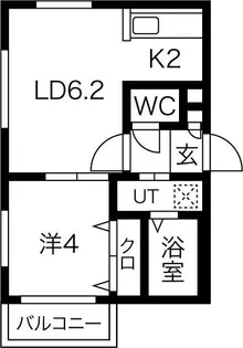 北海道札幌市豊平区平岸四条12【マンション】の間取り
