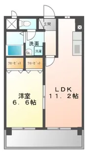 マンション ヒロ【5階】の間取り