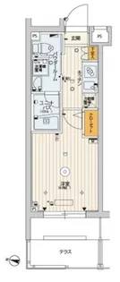 スカイコート渋谷北参道【1階】の間取り