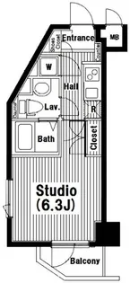 グランド・ガーラ南麻布【9階】の間取り