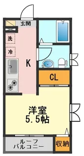 東京都江戸川区南小岩5【アパート】の間取り