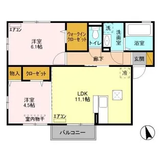 ルミウス【1階】の間取り