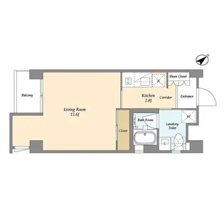 ガーデン原宿【4階】の間取り