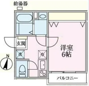 ウエストガーデン武里【1階】の間取り