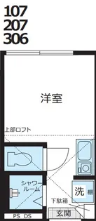東京都新宿区北新宿3【アパート】の間取り