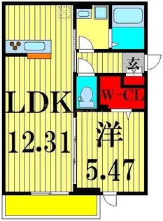 ブランエール白鳥【2階】の間取り