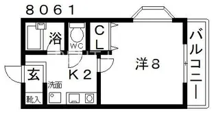 センターフィールドIII【3階】の間取り