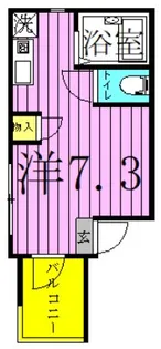 MELDIA梅田B【3階】の間取り