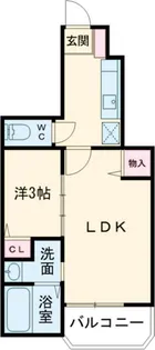 サンフェリシアン綾部駅前【1階】の間取り