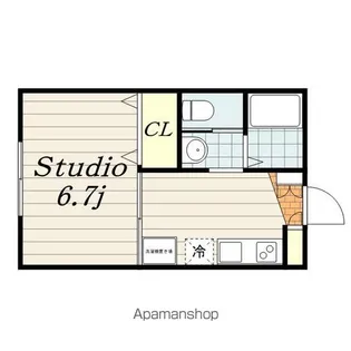 千葉県千葉市中央区大巌寺町【アパート】の間取り