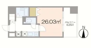 リヴレ浅草【6階】の間取り