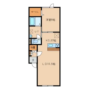 hana grace west【2階】の間取り