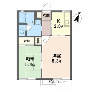 ラークハイム【1階】の間取り