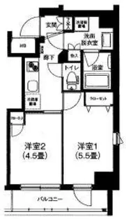 ティモーネ グランデ田端【6階】の間取り