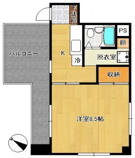ユーコート駒沢大学【5階】の間取り