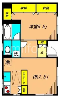 ハレアイナ武蔵小山【1階】の間取り