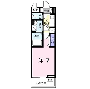 フェリチータ成田【1階】の間取り