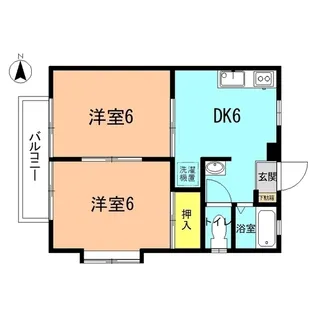 コーポあいはら【2階】の間取り