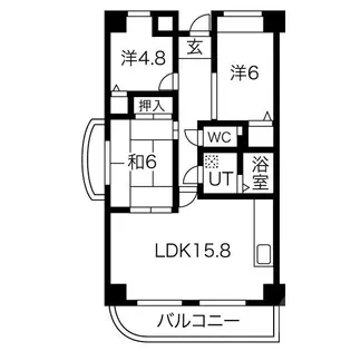 千里オークプライズ【2階】の間取り