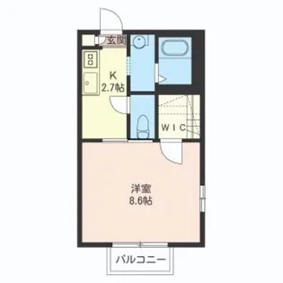 メゾンクレル【1階】の間取り