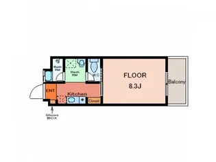 ハレカイルア【2階】の間取り