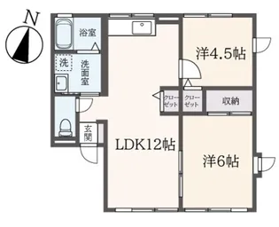 シティハイムエトーレ松ノ木【2階】の間取り