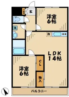 エクレール【2階】の間取り