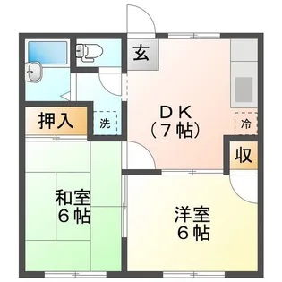 エクセレンス城山【1階】の間取り