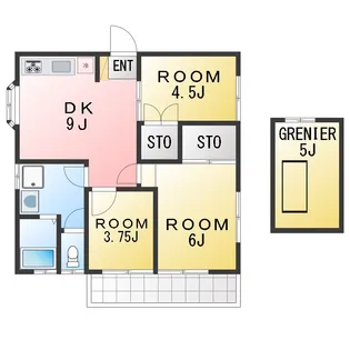 鈴木ハイツ【2階】の間取り