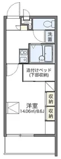 レオパレスサシェ【3階】の間取り
