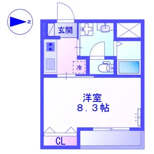 Chaton Blanc【2階】の間取り