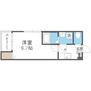 南大阪ミカーサ【1階】の間取り