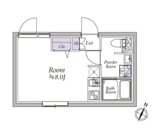 アトリオフラッツ西池袋【1階】の間取り