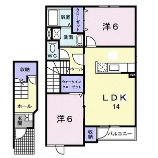 ボヌールI【2階】の間取り