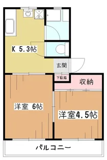 コーポ嶋田II【2階】の間取り