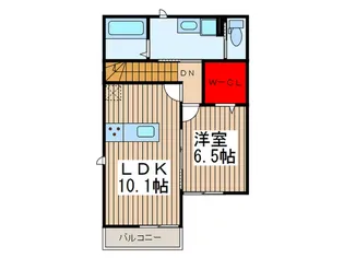 プランドール【2階】の間取り