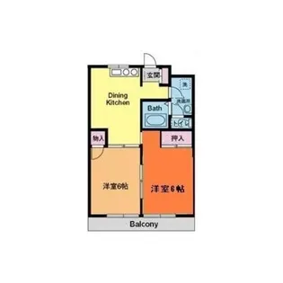 サンビレッジURATA【2階】の間取り