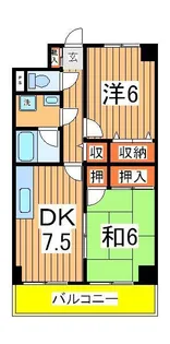 スカイヒルズ我孫子【5階】の間取り