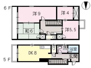リバーフロント比治山【3階】の間取り