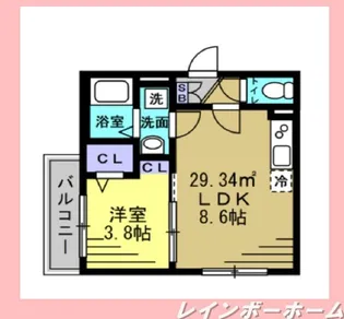 AJ南流山【2階】の間取り