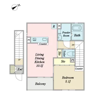 サン・イーリス【2階】の間取り