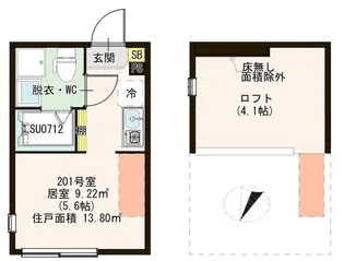 テラス西瑞江【2階】の間取り