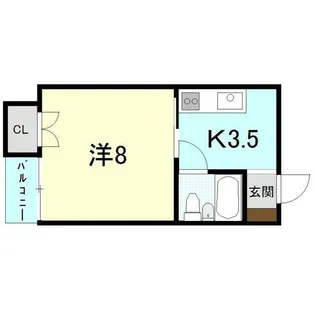 セイフリィ松島【3階】の間取り