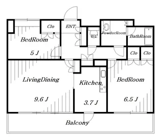 幕張ベイタウンマリンフォート【4階】の間取り