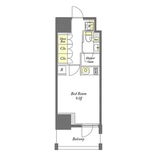 プライムメゾン横浜WEST【7階】の間取り