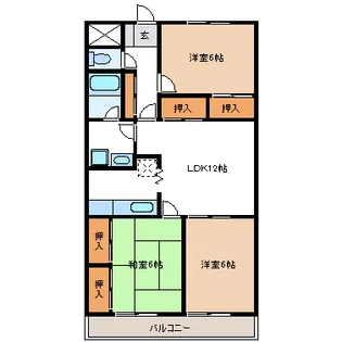 パーク・トモエ7【2階】の間取り