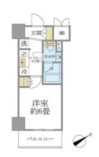 レスピール川崎【9階】の間取り