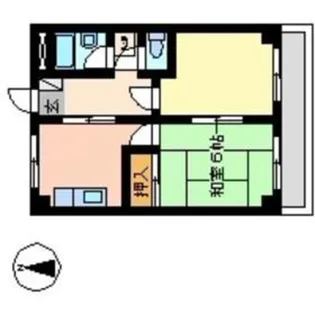 宮前マンション【3階】の間取り