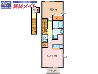 ボニートI【2階】の間取り