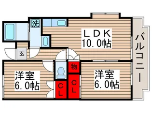 ヴィクトリーマンションKEI【5階】の間取り
